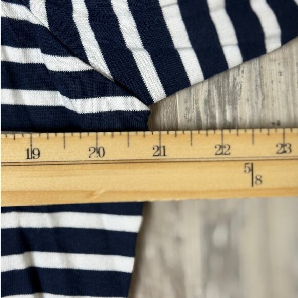 Lauren Ralph Lauren NWT Navy White Striped Cotton Blazer Women’s XL - Picture 11 of 13